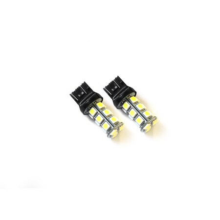 Race Sport 7443 18-Chip 5050 Led Replacement Bulbs (White) (Pair) Pr RS-7443-W-5050